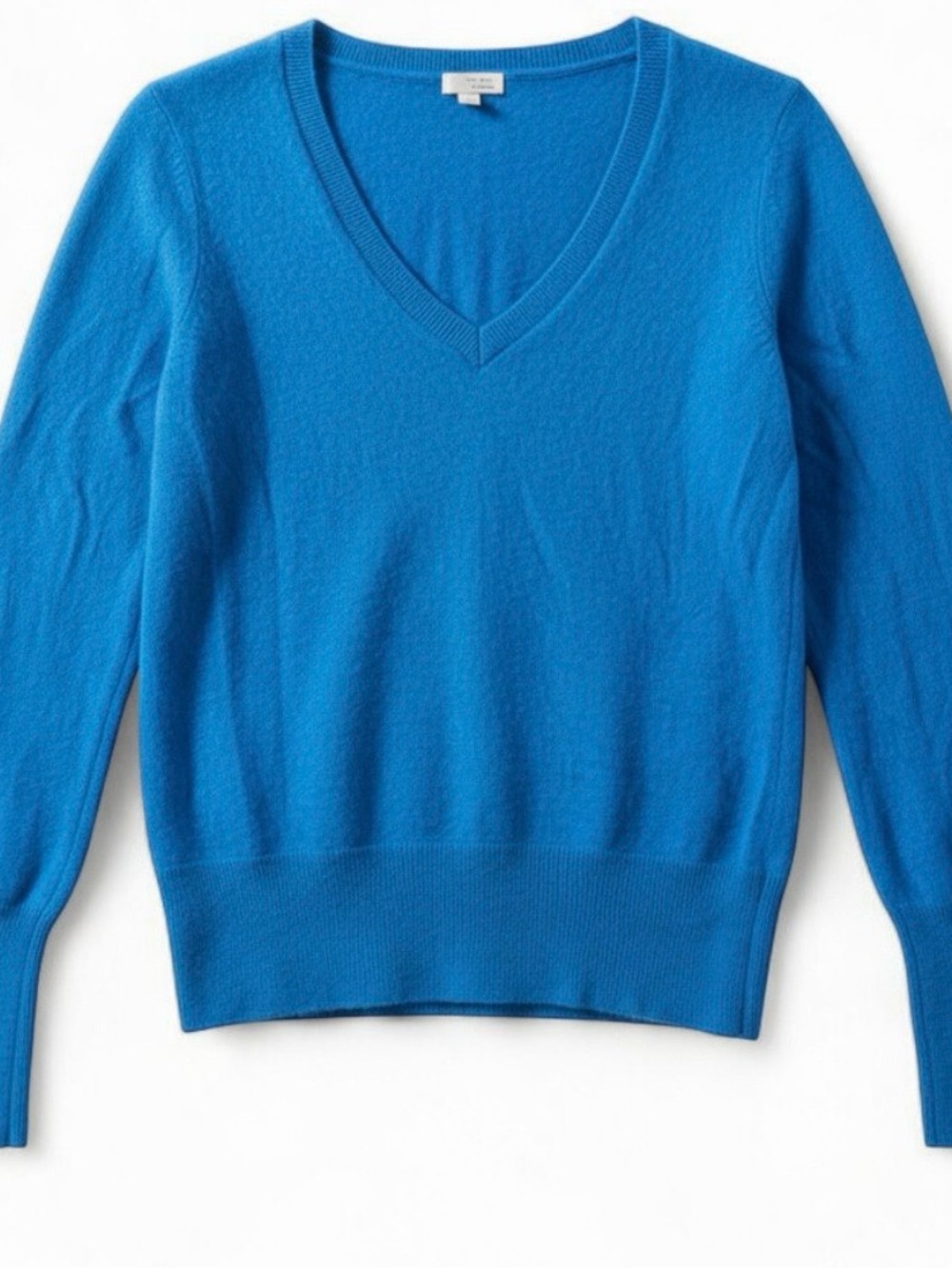 Halogen Bright Blue Cashmere Sweater Womens Medium